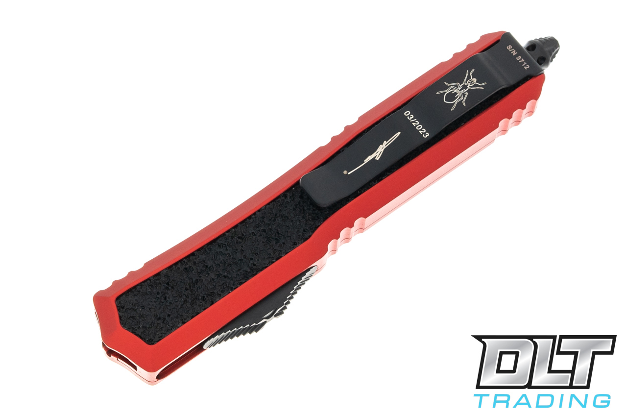 Microtech 206-1RDS Makora D/E - Red Handle - Black Blade