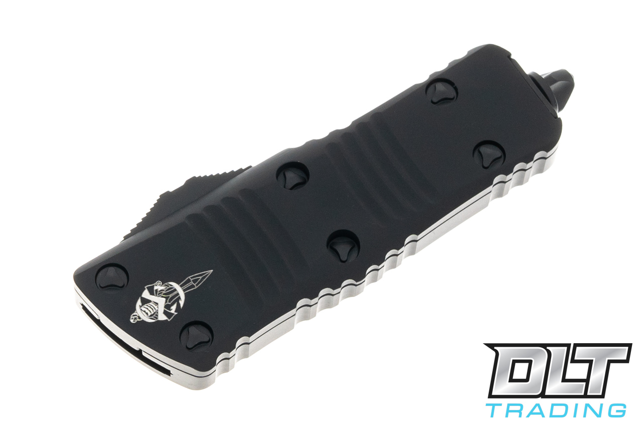Microtech 819-1TS Mini Troodon Hellhound - Black Handle - Black