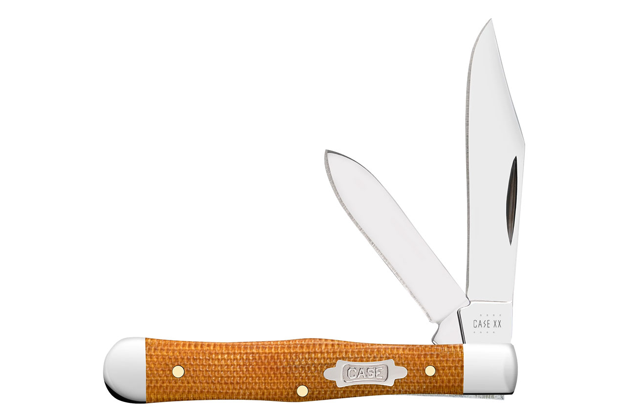 Case Smooth Small Swell Center Jack - Natural Canvas Micarta - DLT
