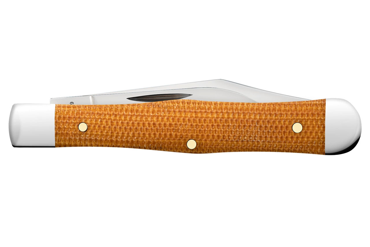 Case Smooth Small Swell Center Jack - Natural Canvas Micarta - DLT