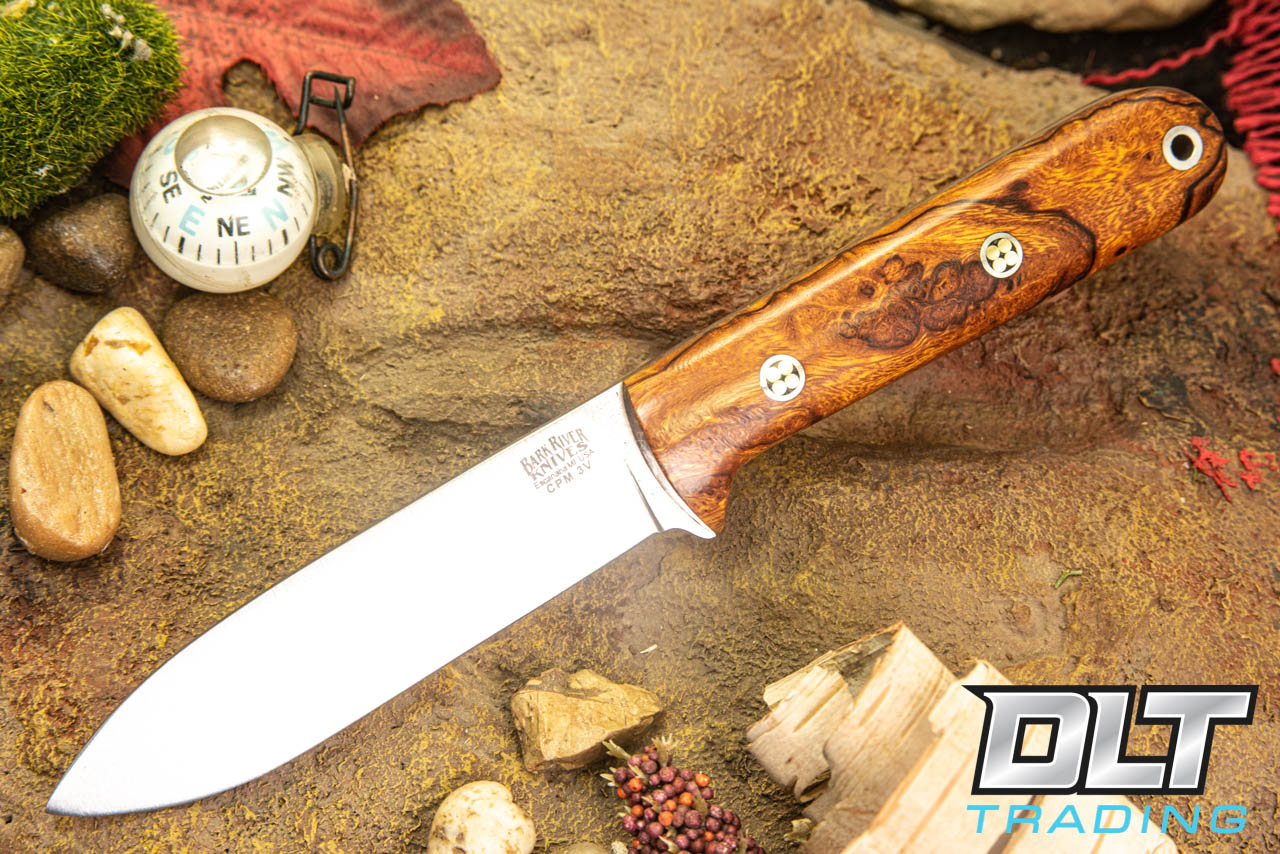 Bark River Mini Kephart 3V Desert Ironwood Burl - Mosaic Pins #2