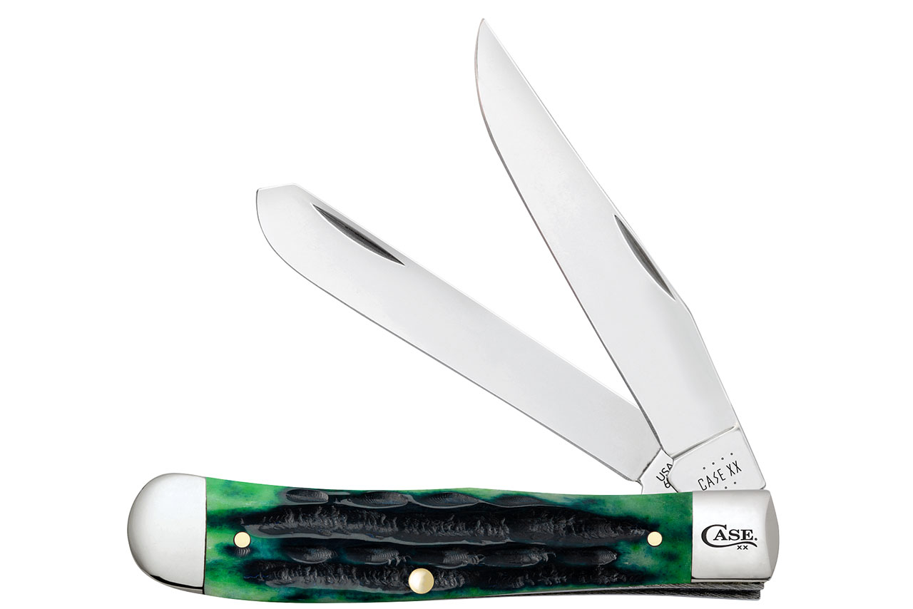 Case Trapper Hunter Green Deep Canyon Jig Bone - DLT Trading