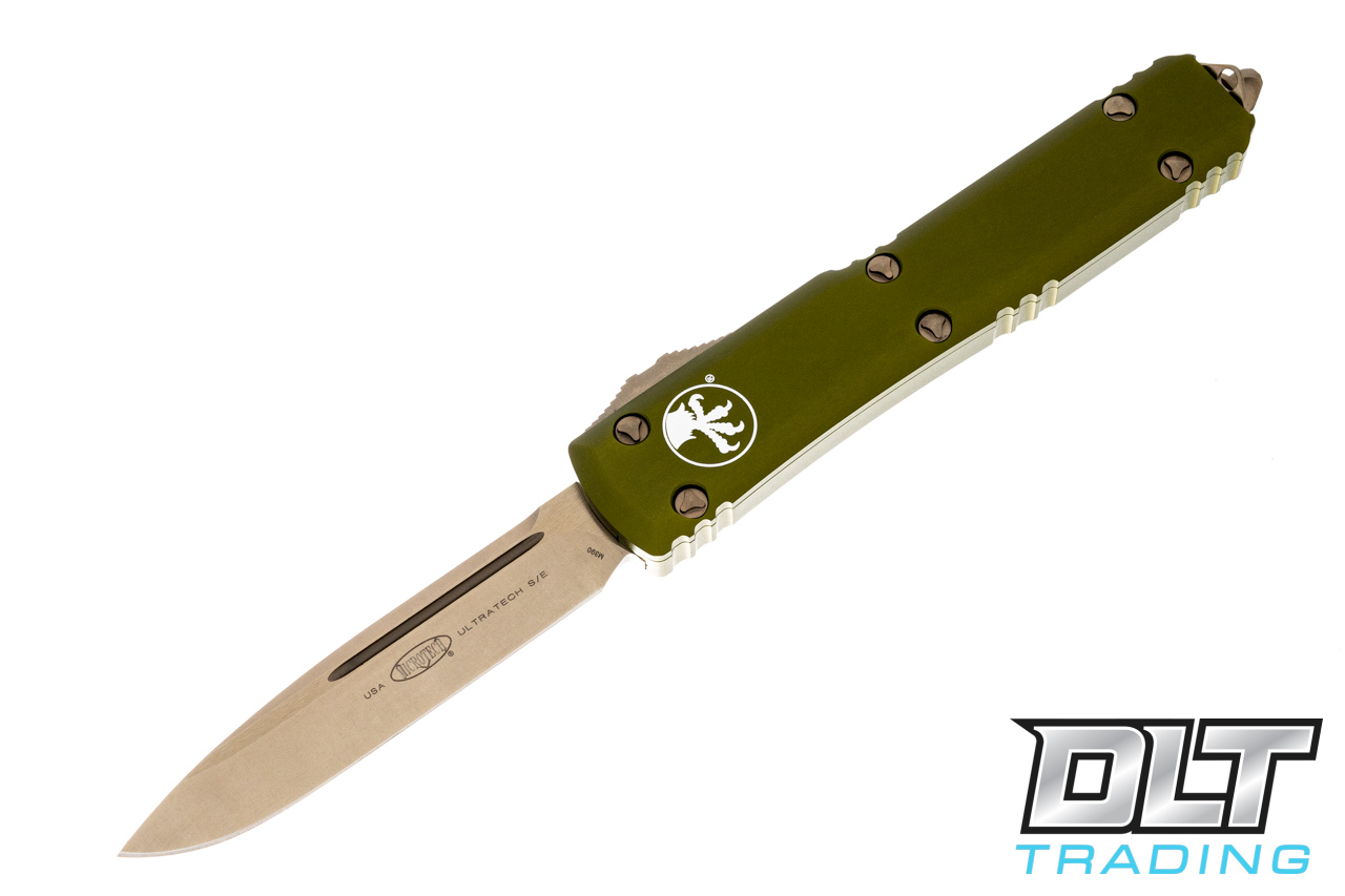 Microtech Ultratech S/E - OD Green Handle - Bronze Blade