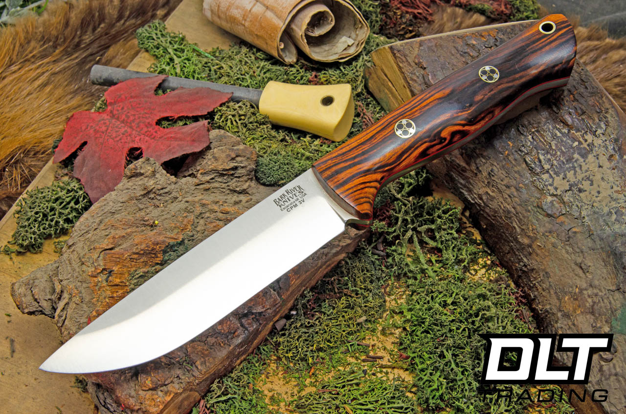 Bark River Bravo 1.25 LT 3V Desert Ironwood Burl - Red Liners