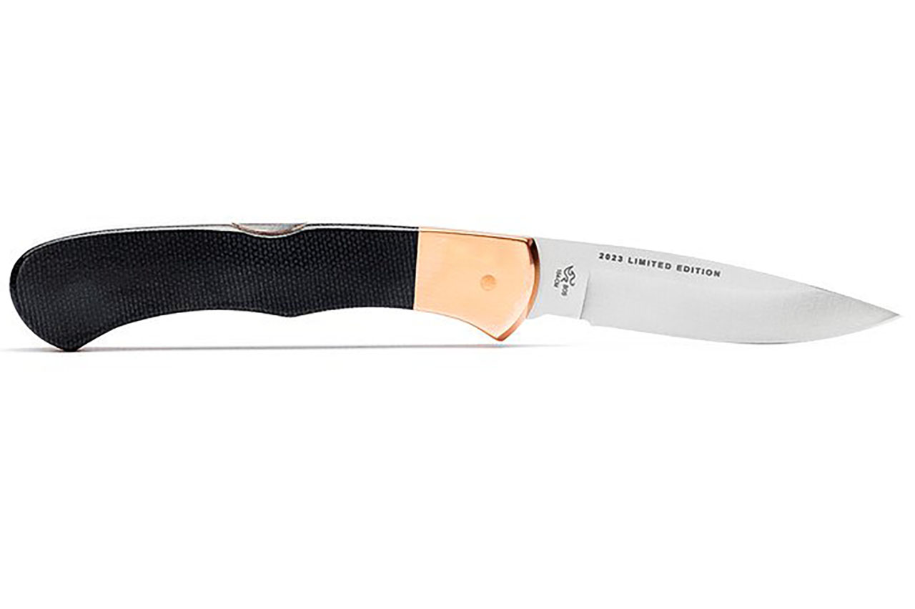Buck Bucklock Pro 532BKSLE - Black Canvas Micarta - Copper - DLT