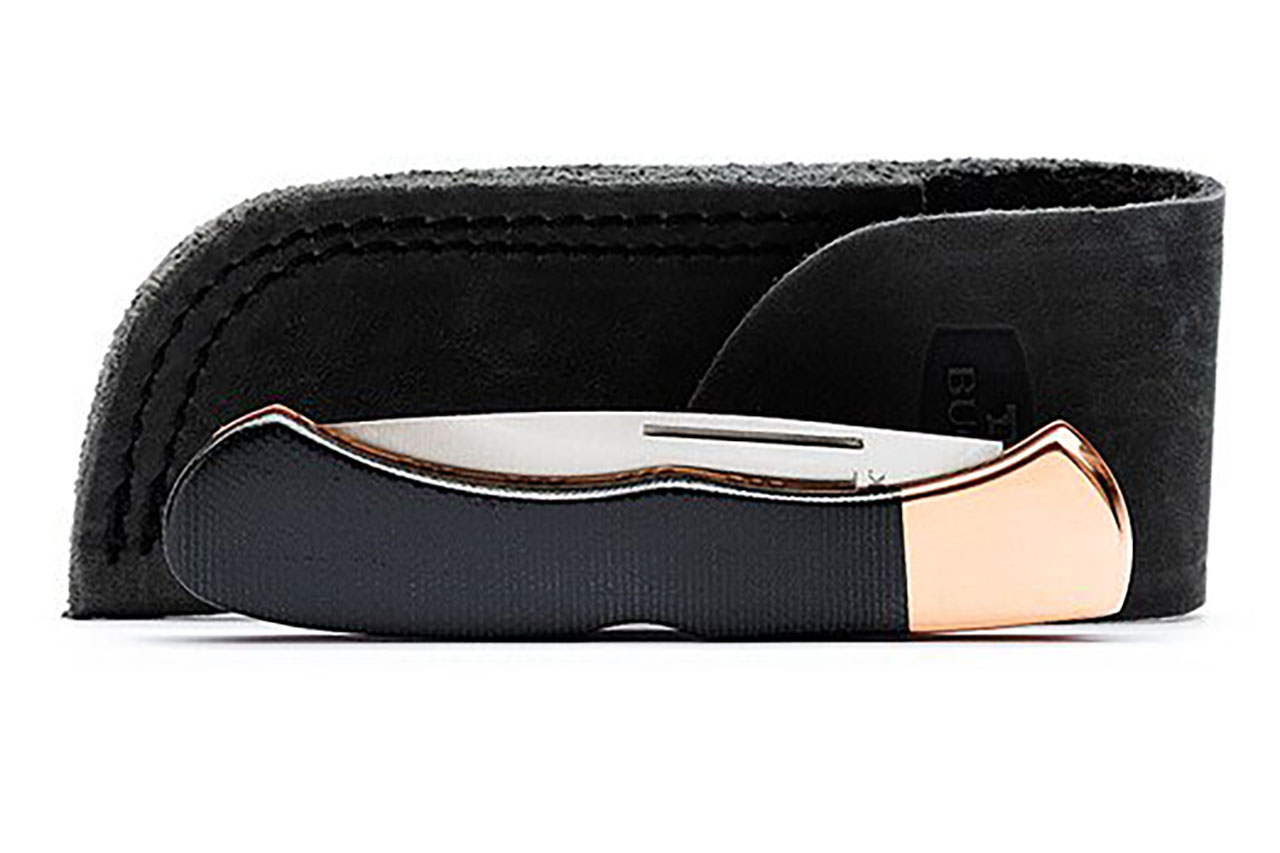 Buck Bucklock Pro 532BKSLE - Black Canvas Micarta - Copper - DLT