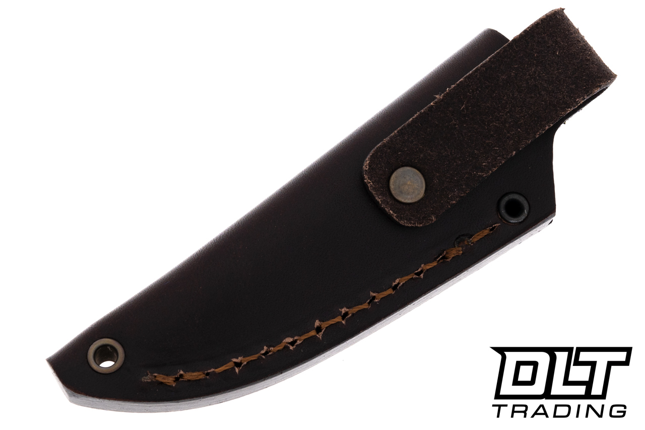 Brisa Necker 70 - Scandi Ground - Blue Jean Micarta - Leather