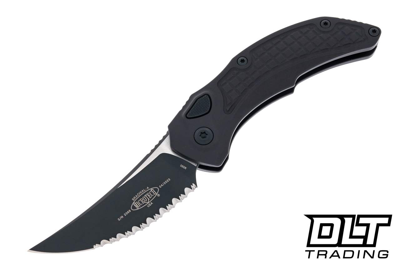Microtech 268A-3T Brachial S/E - Black Handle - Black Blade - DLT