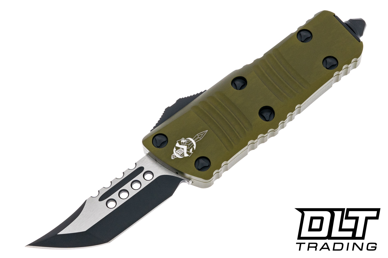 Microtech 819-1ODS Mini Troodon Hellhound - OD Green Handle
