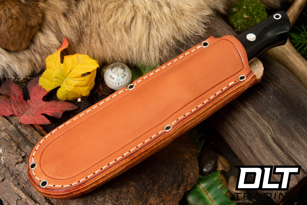 Bark River Bravo 1 A2 Green Canvas Micarta - Matte - Rampless