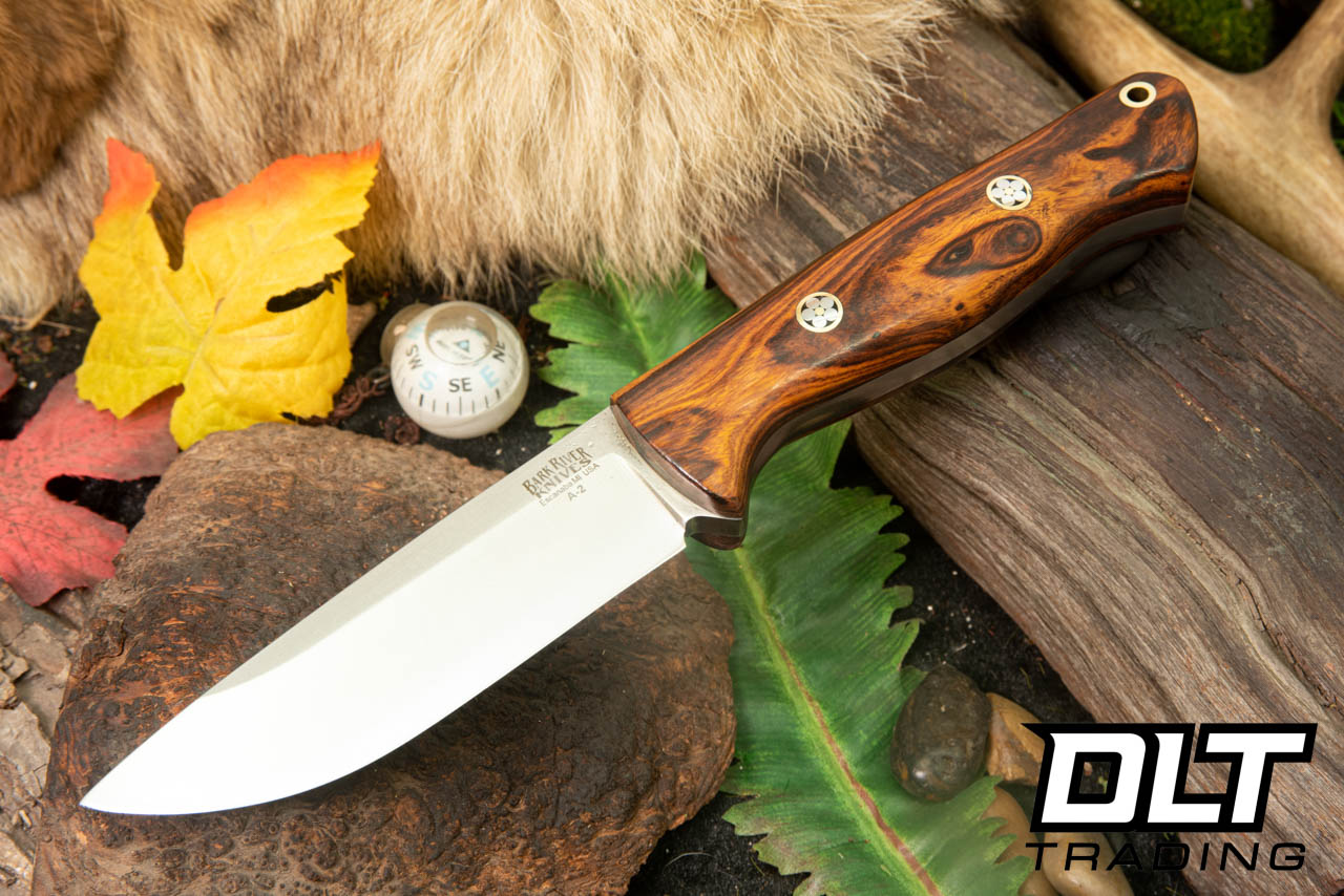 Bark River Bravo 1 A2 Desert Ironwood Burl - Mosaic Pins - Rampless #3
