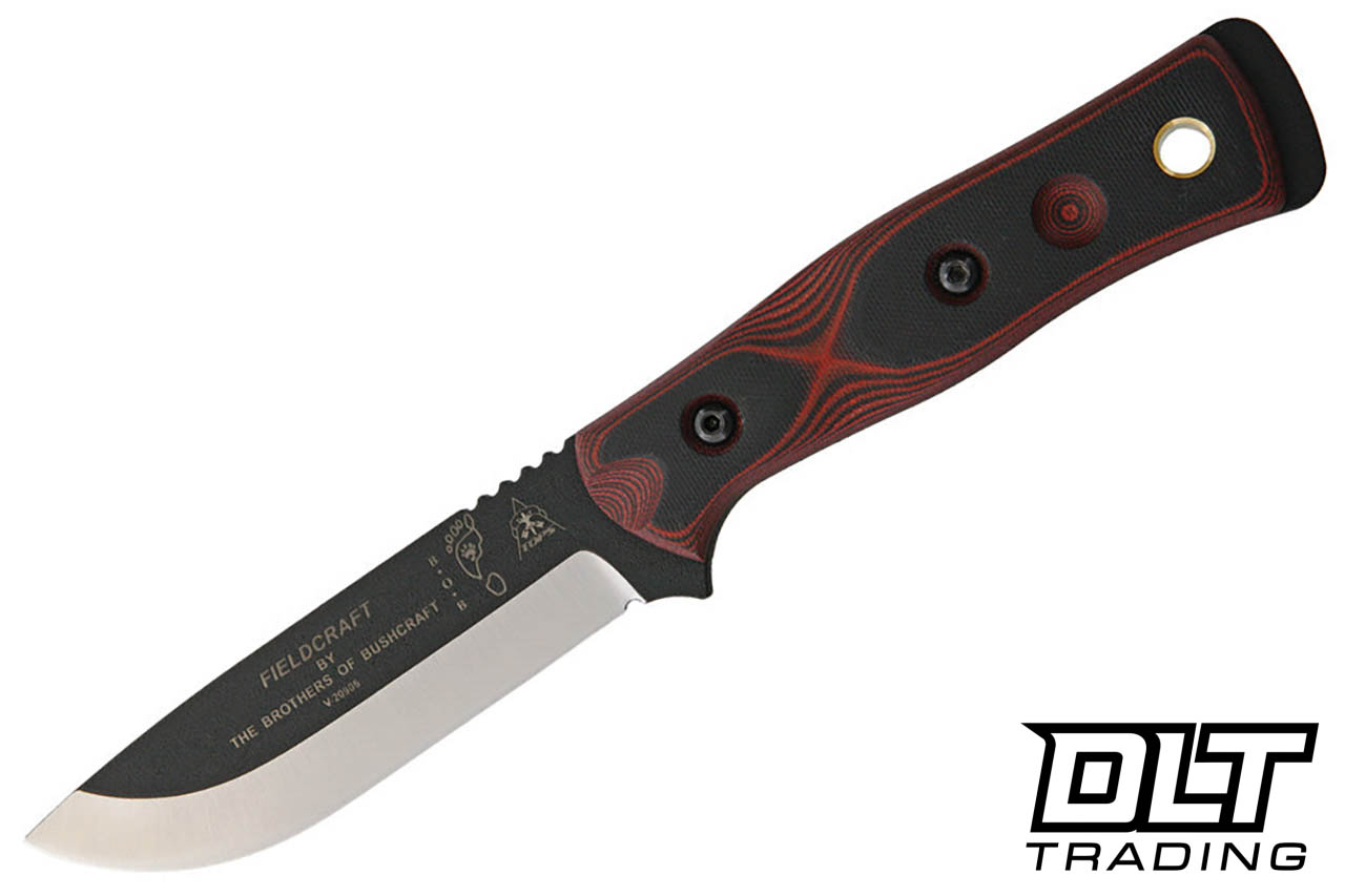TOPS Brothers of Bushcraft 1095 - Red & Black G-10 - DLT Trading