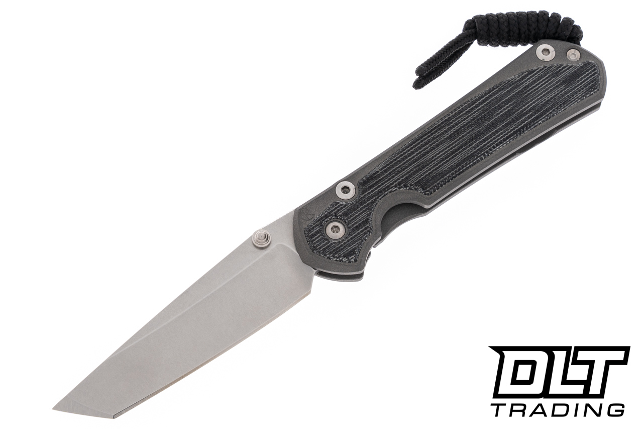 Chris Reeve Small Sebenza 31 - Tanto - Black Canvas Micarta Inlay