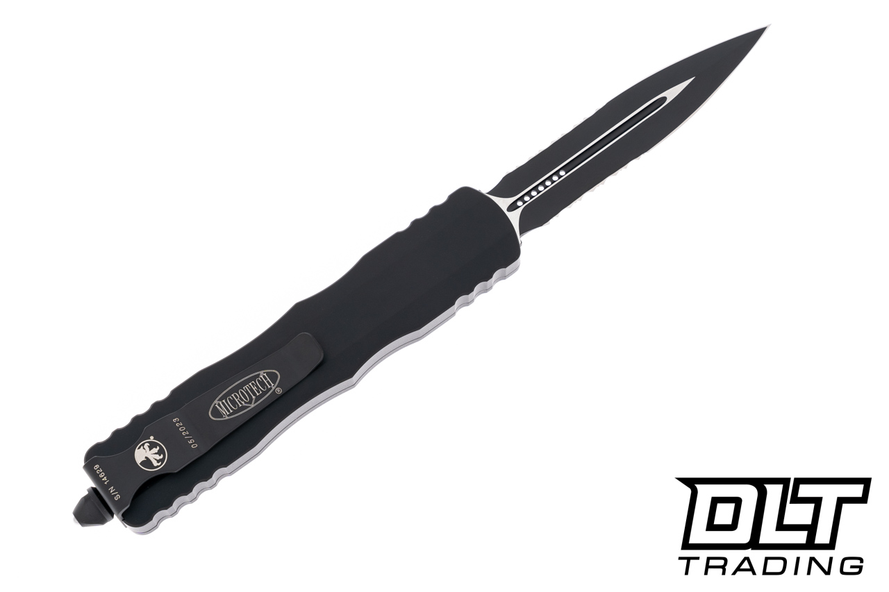 Microtech 225-2T Dirac D/E - Black Handle - Black Blade - DLT Trading