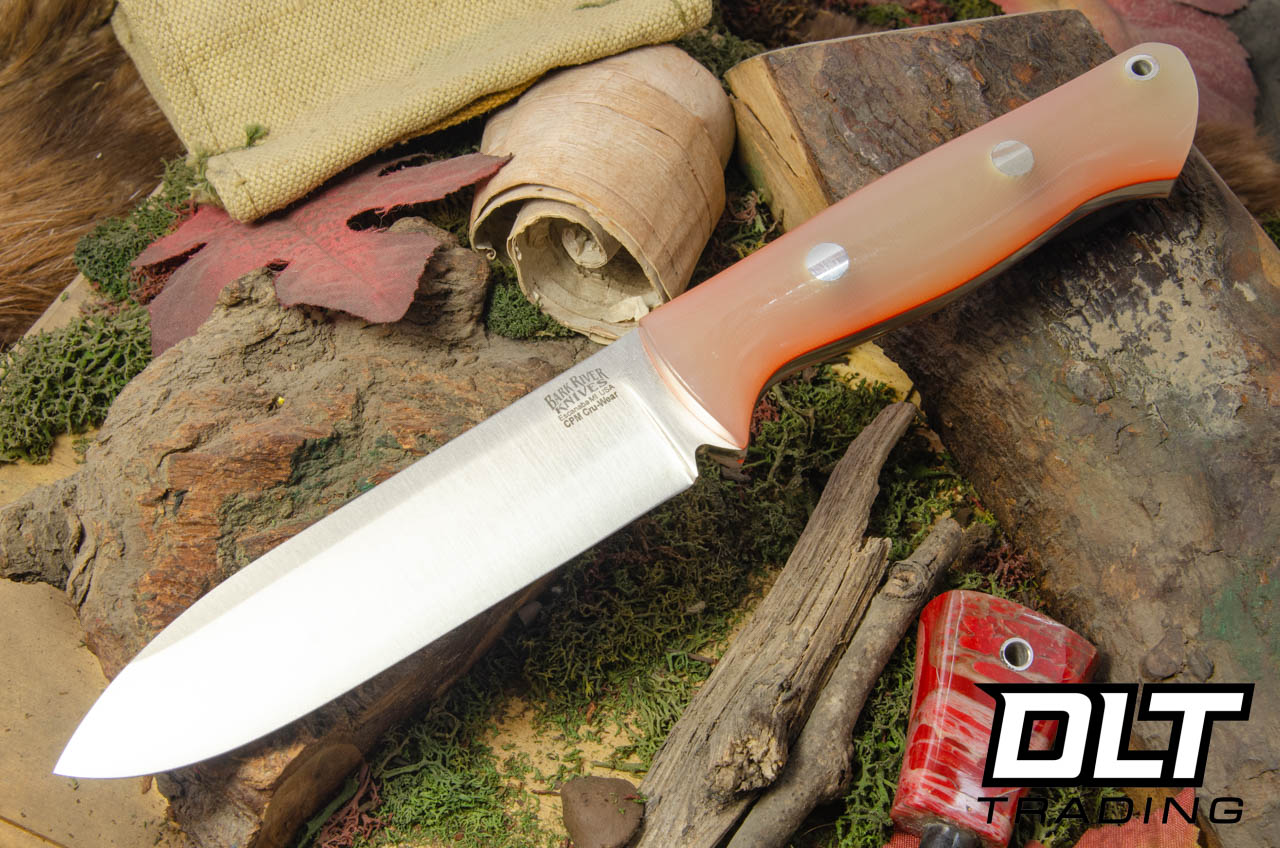 Bark River Bravo Alpha Cru-Wear Ghost Green Jade G-10 - Orange Liners