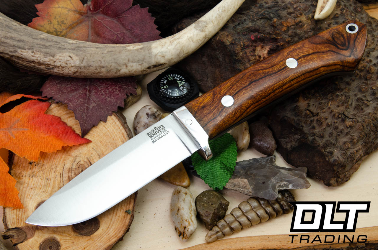 Bark River Classic Drop Point Hunter LT MagnaCut Desert Ironwood