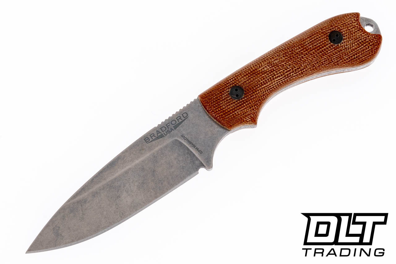 Bradford Guardian 3.2 MagnaCut - 3D Natural Micarta - Saber Grind