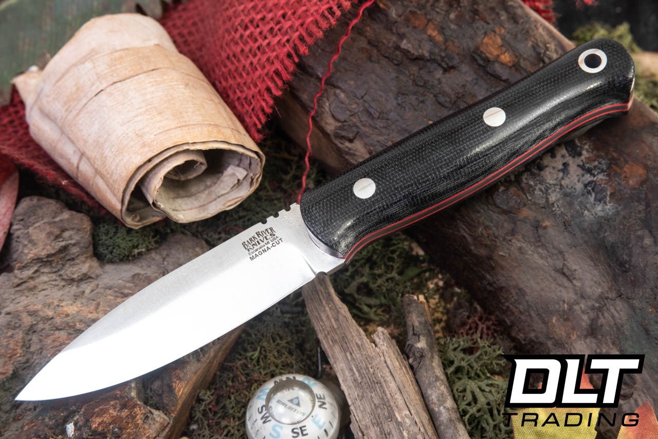 Bark River Bushcraft Scout MagnaCut Black Canvas Micarta
