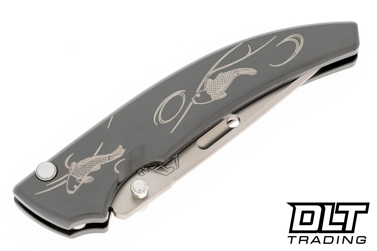 Rockstead Shu - ZDP-189 Blade - DLC Titanium - Koi Etching - DLT