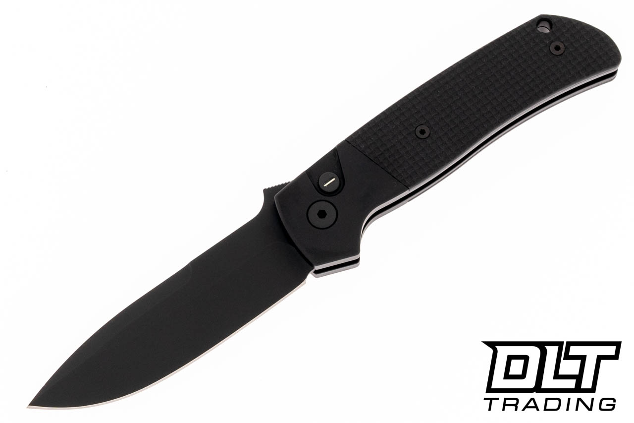 Pro-Tech Terzuola ATCF Operator - Black Handle - Black MagnaCut
