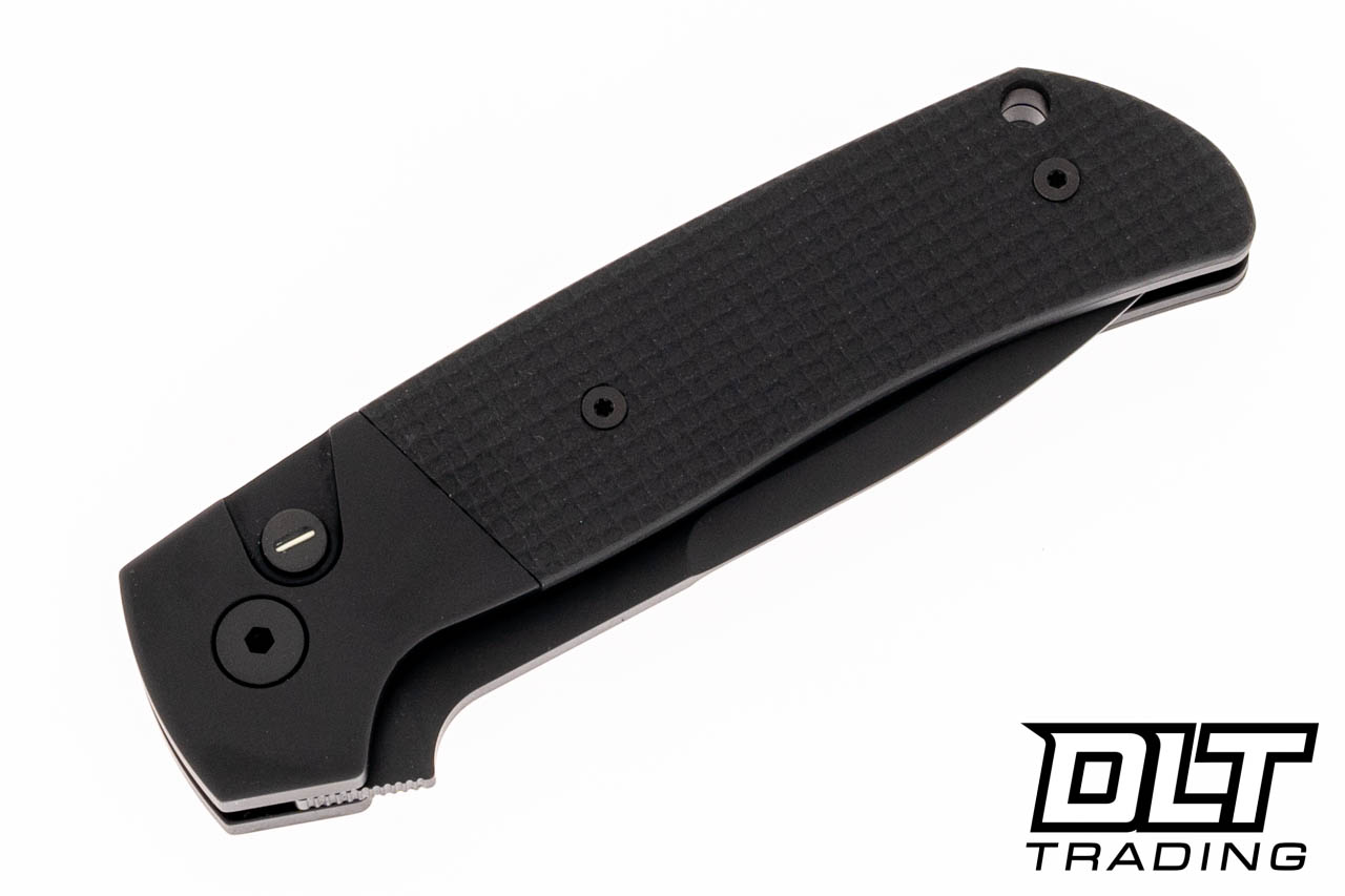 Pro-Tech Terzuola ATCF Operator - Black Handle - Black MagnaCut
