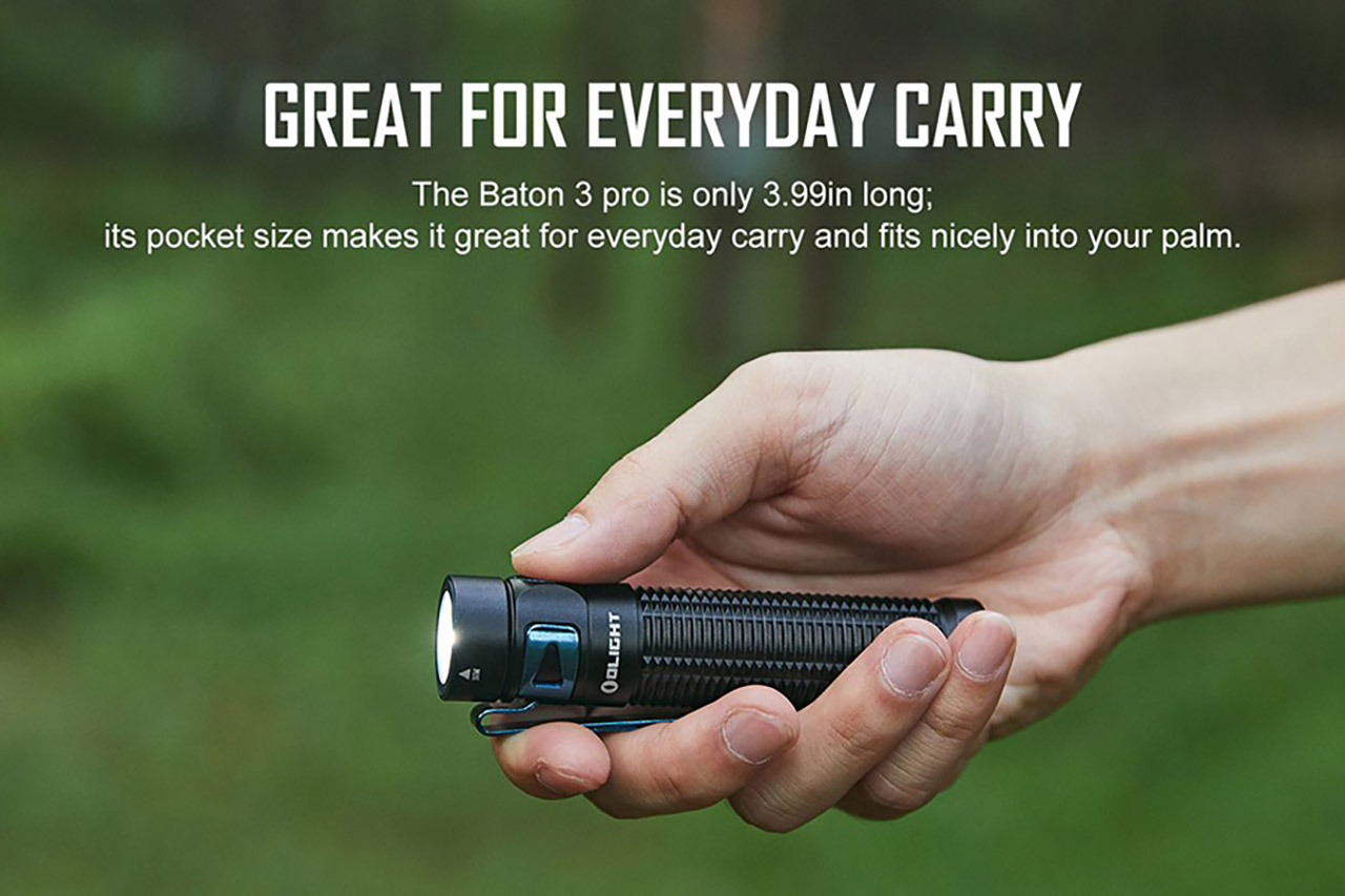 Olight Baton 3 Pro - Black Lava - Cool White - DLT Trading
