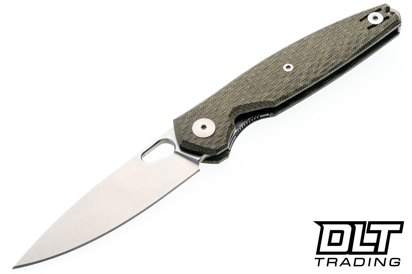 GiantMouse ACE REO - Green Canvas Micarta - DLT Trading