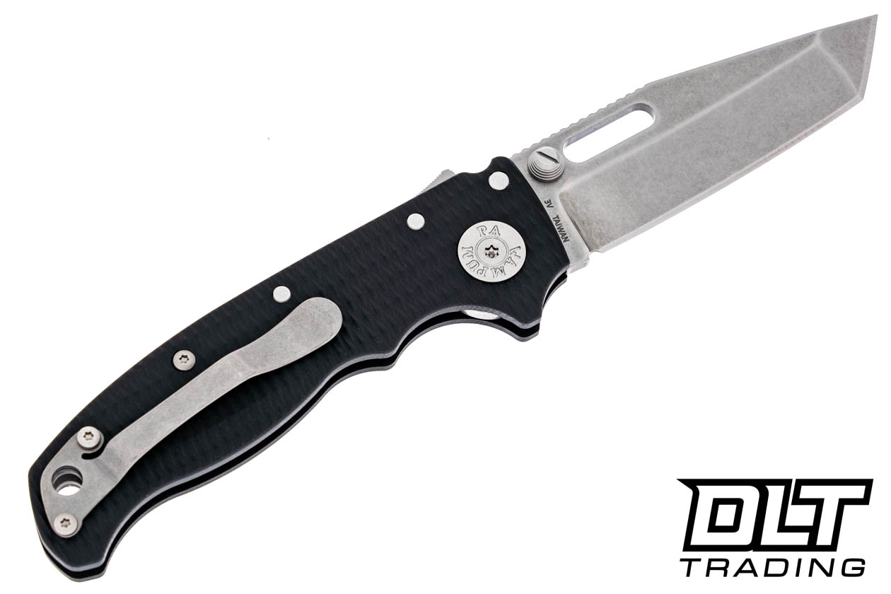 Demko AD20.5 3V - Slotted Tanto - Black G-10 - DLT Trading