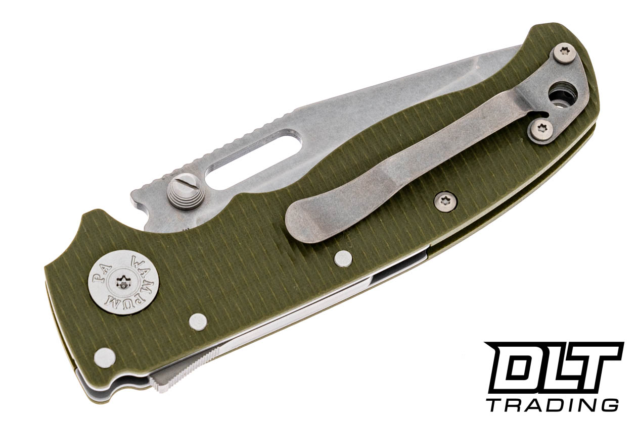 Demko AD20.5 3V - Slotted Tanto - OD Green G-10 - DLT Trading