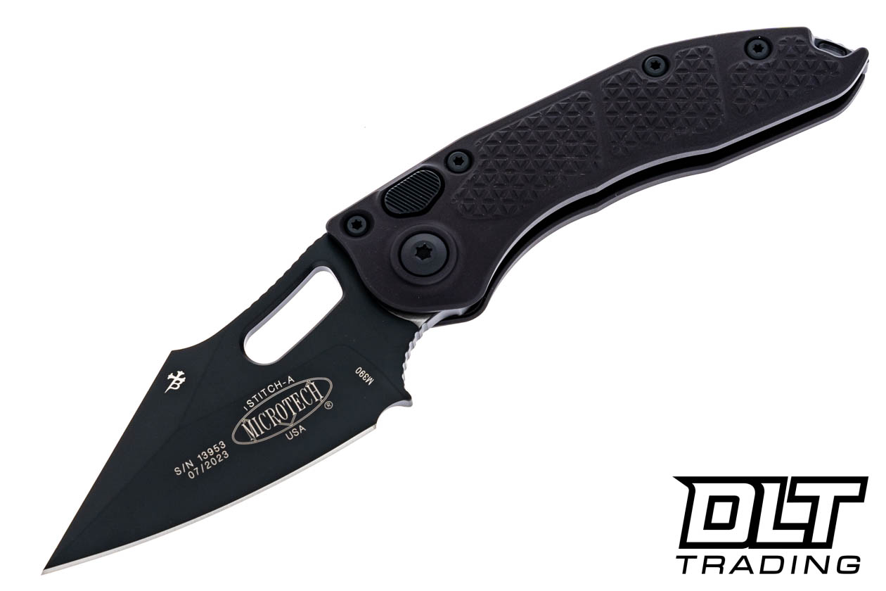 Microtech 169-1T Stitch S/E - Black Handle - Black Blade - DLT Trading