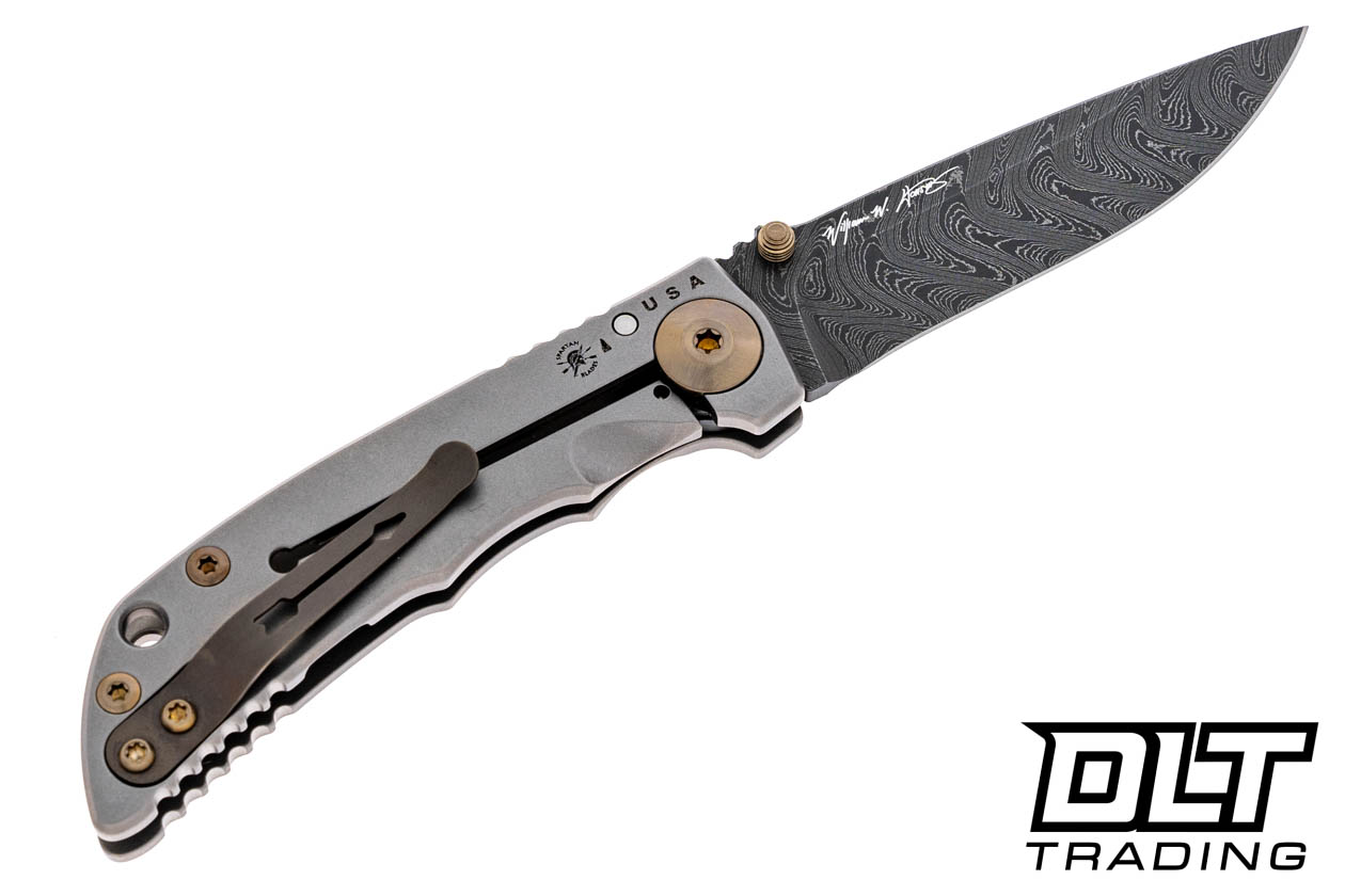 Spartan Blades Harsey Folder 3.25 - Satin Titanium - Bronze