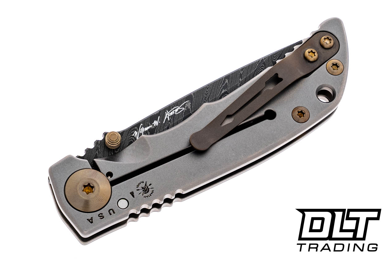 Spartan Blades Harsey Folder 3.25 - Satin Titanium - Bronze