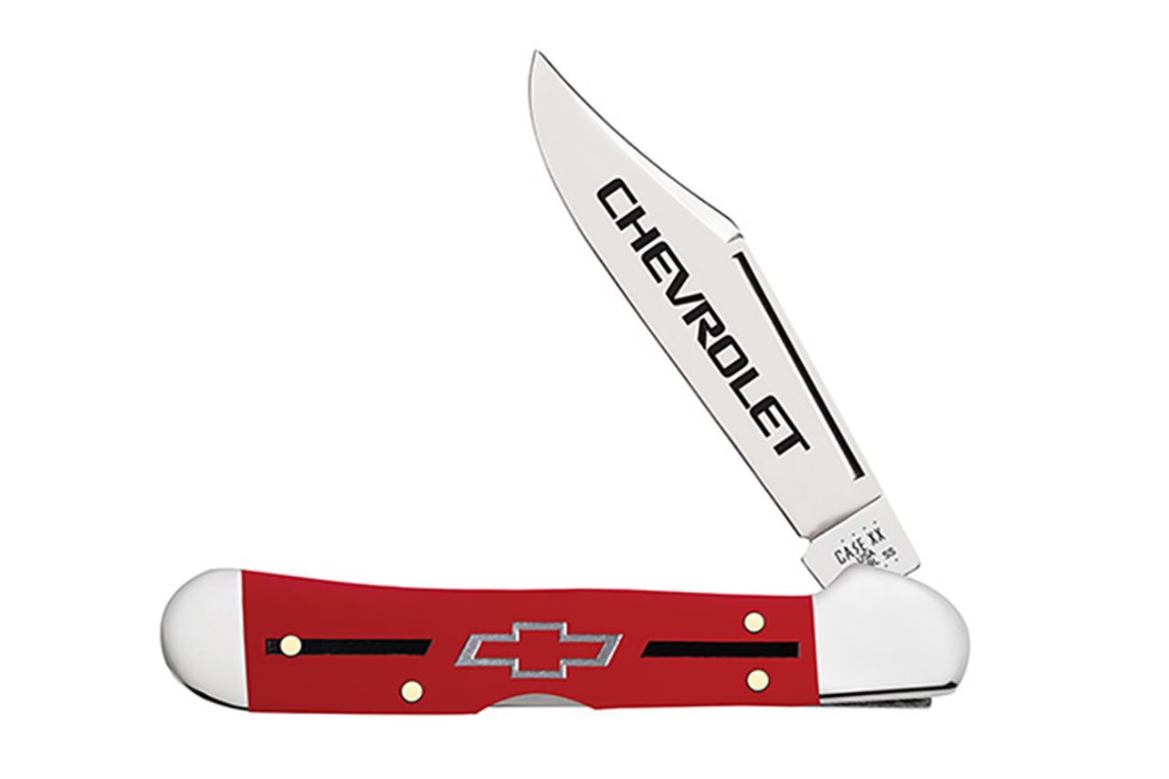 Case Mini Copperlock - Chevrolet Embellished Smooth Red Synthetic