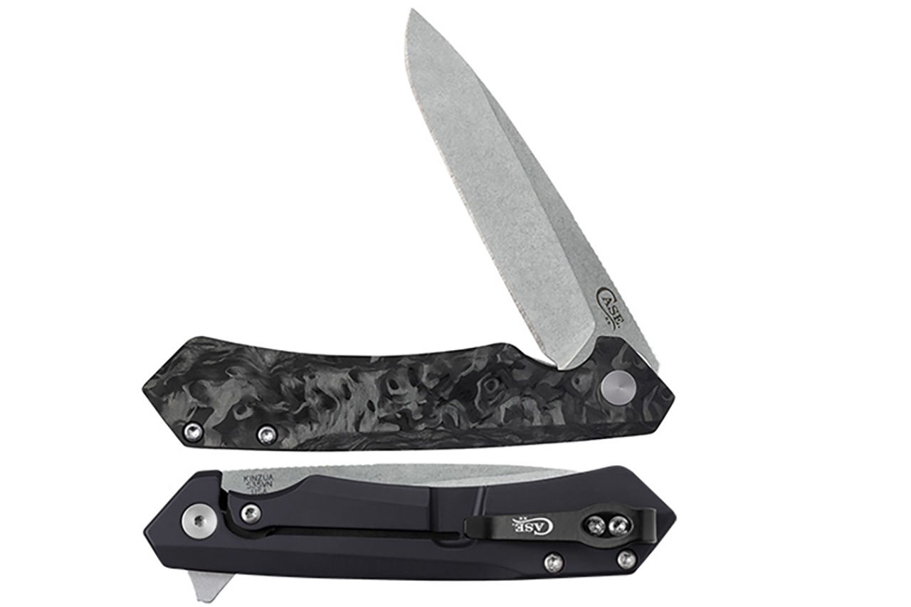 Case Kinzua S35VN - Black Marbled Carbon Fiber - DLT Trading