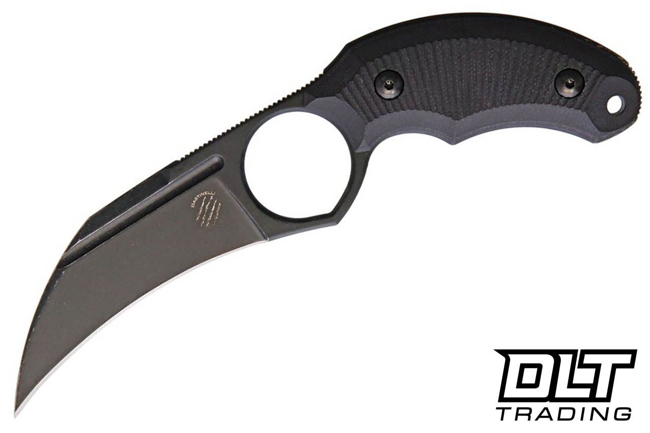 ハイパーナイフボディハンドル新品 Bastinelli Harpy Fixed Blade - Black G-10 - DLT Trading