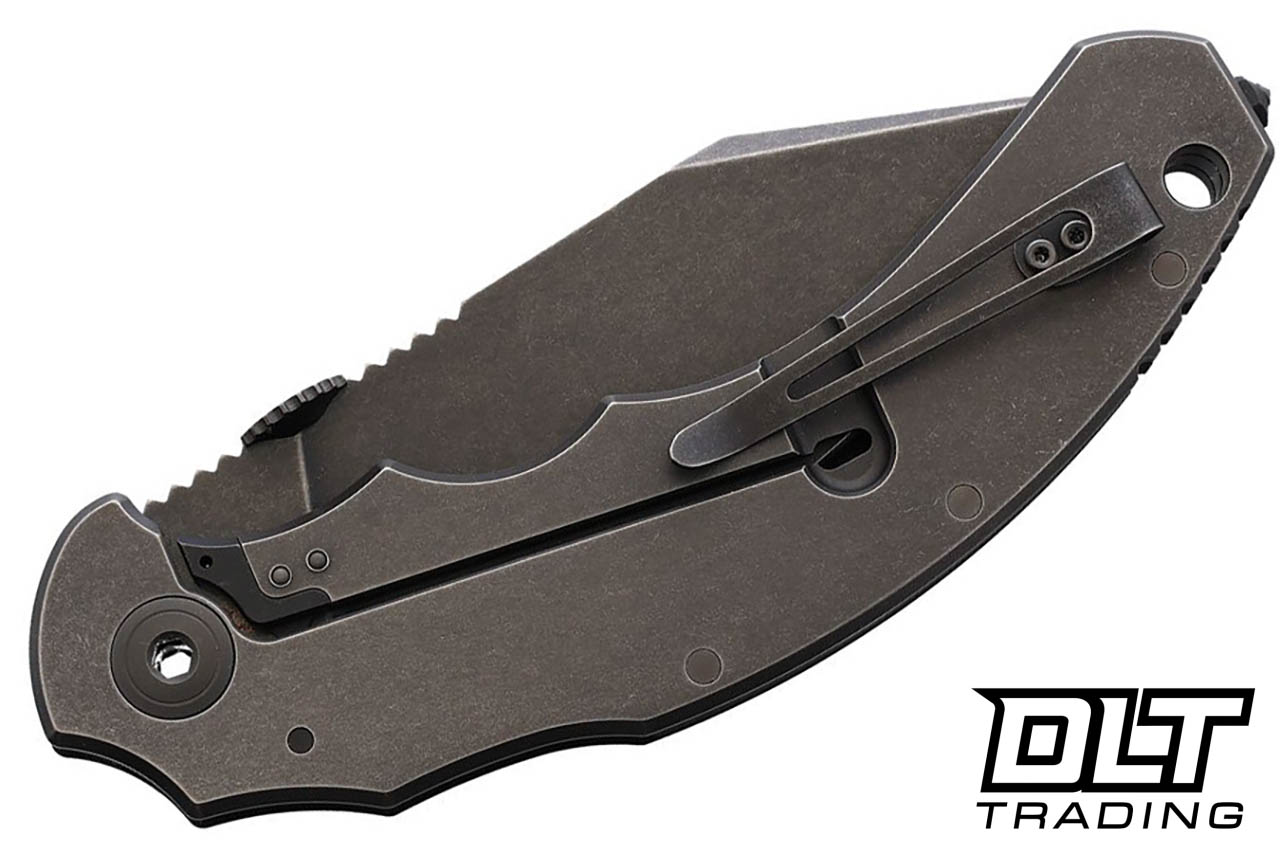 Bastinelli Big Dragotac - Black Stonewash - Black G-10 & Titanium