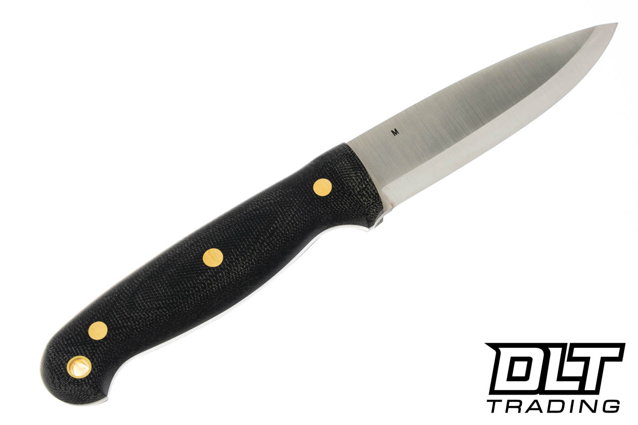 LT Wright GNS MagnaCut - Scandi - Black Canvas Micarta - Matte