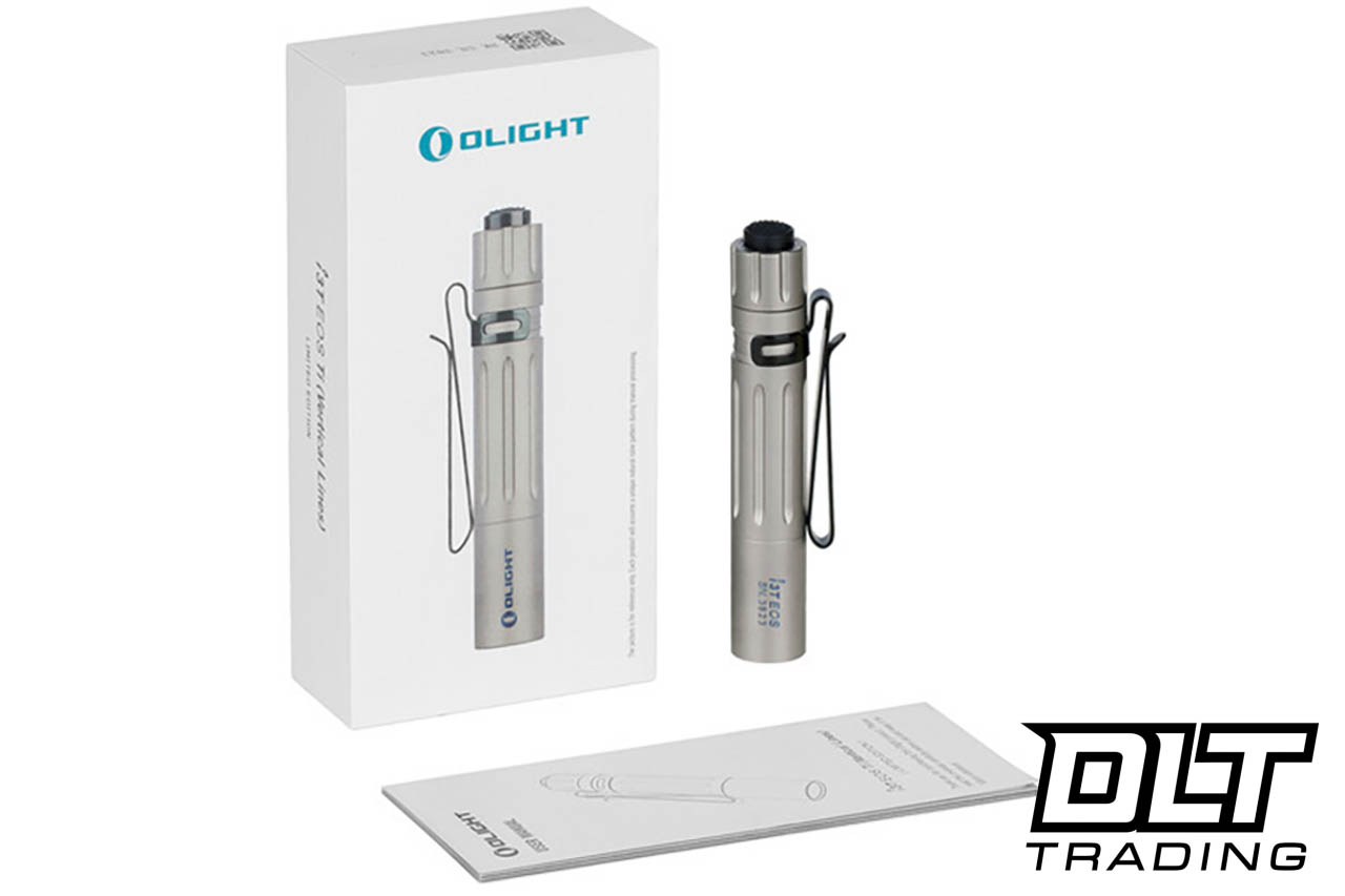 Olight i3T EOS Titanium - Vertical Lines - DLT Trading