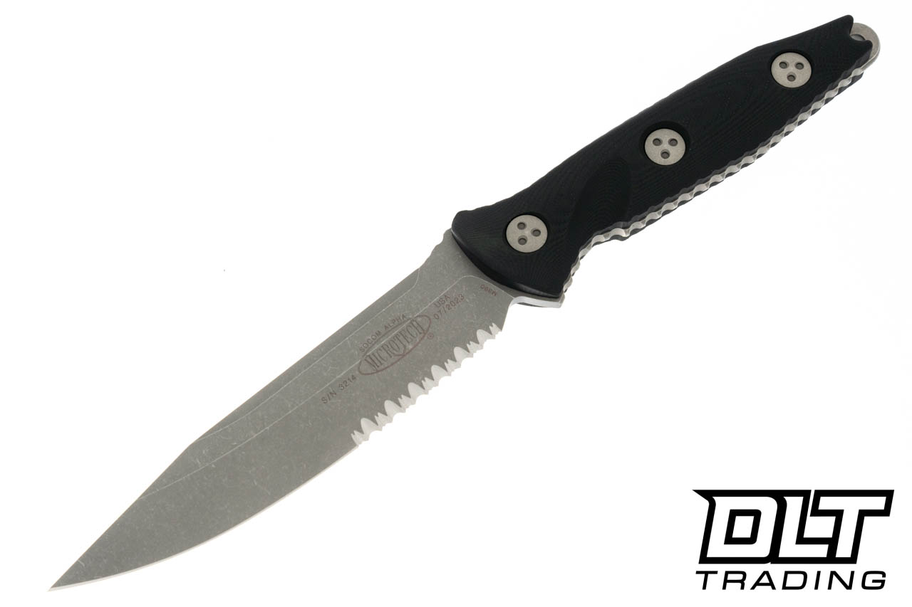 Microtech 113-11AP Socom Alpha S/E - Black G-10 - Apocalyptic