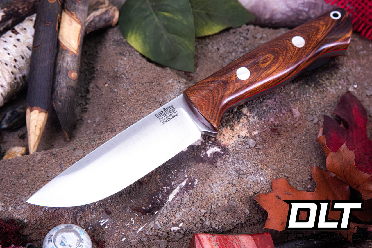 Bark River Bravo 1 Cru-Wear Desert Ironwood Burl - Red Liners 