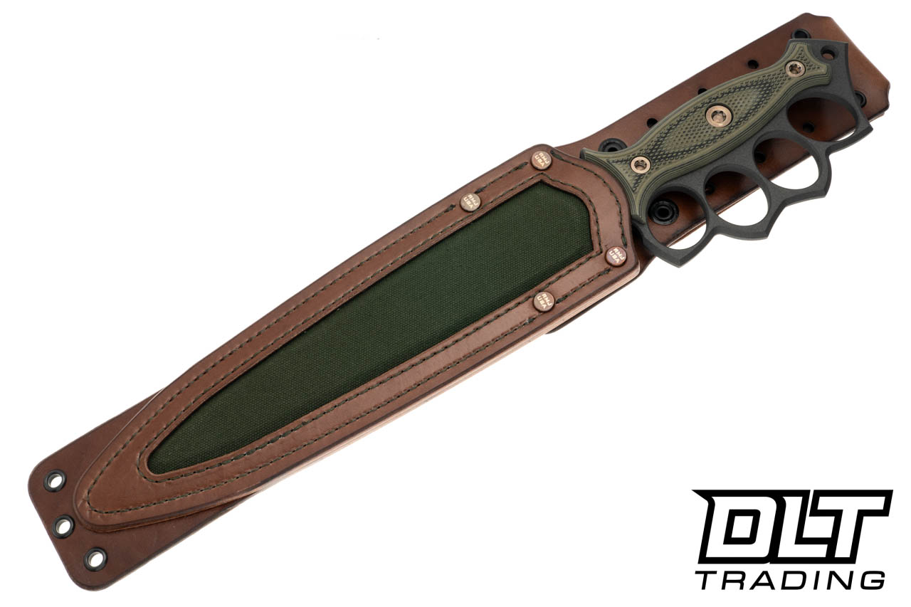 RMJ Tactical Lady Death - Cobalt Cerakote - Dirty Olive G-10 - DLT