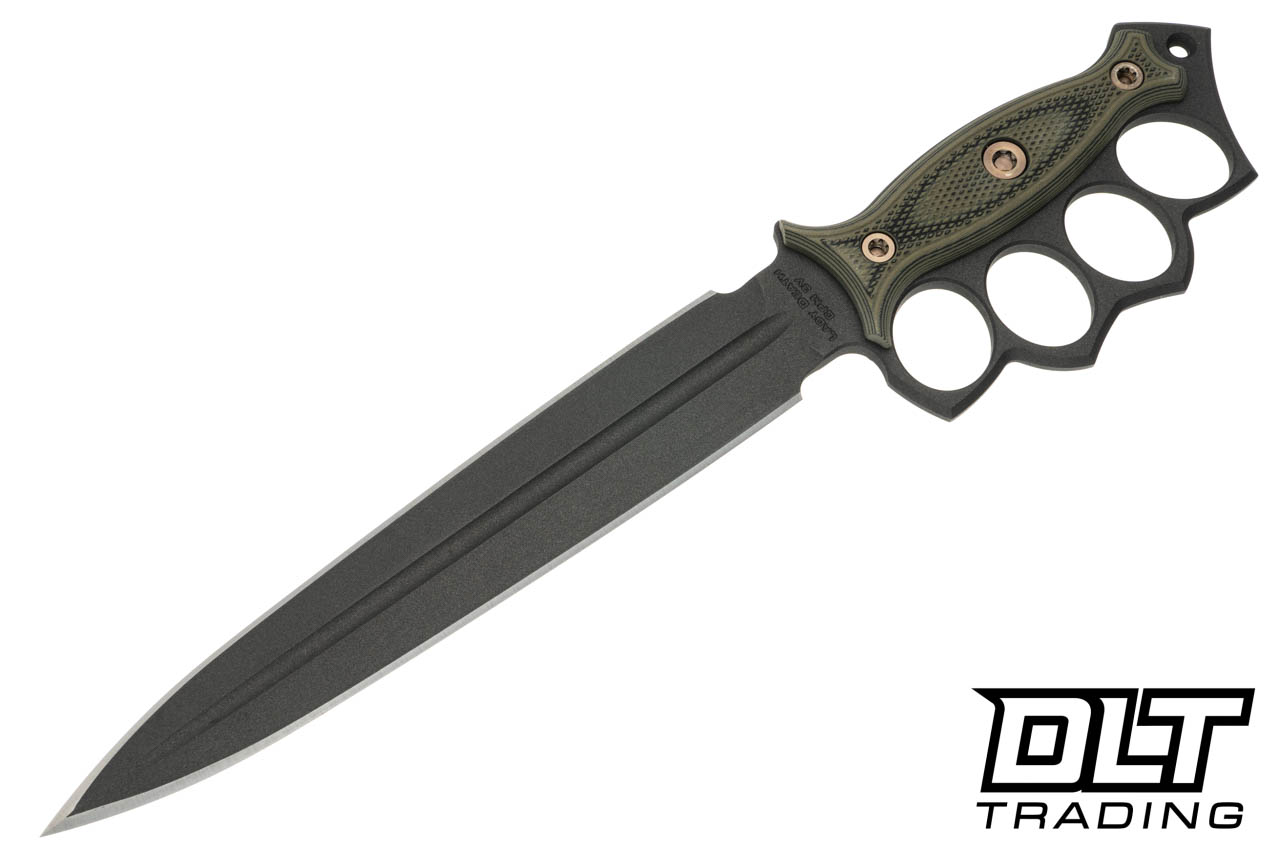 RMJ Tactical Lady Death - Cobalt Cerakote - Dirty Olive G-10 - DLT