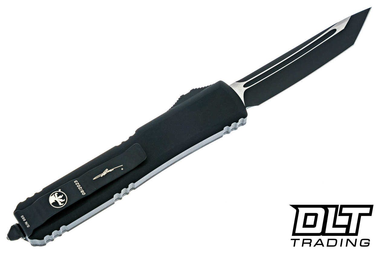Microtech Ultratech T/E - Black Frag G-10 - Black Blade