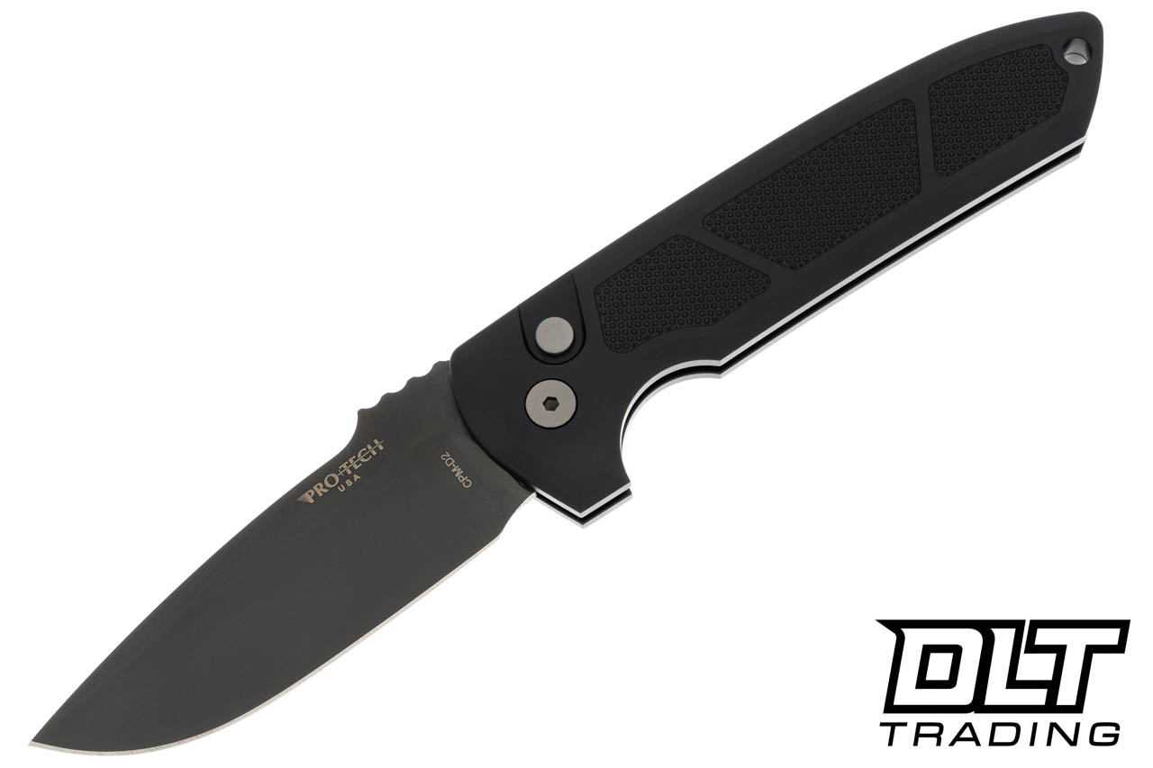 Pro-Tech Rockeye Black Smoky Grey DLC D2 Button Lock