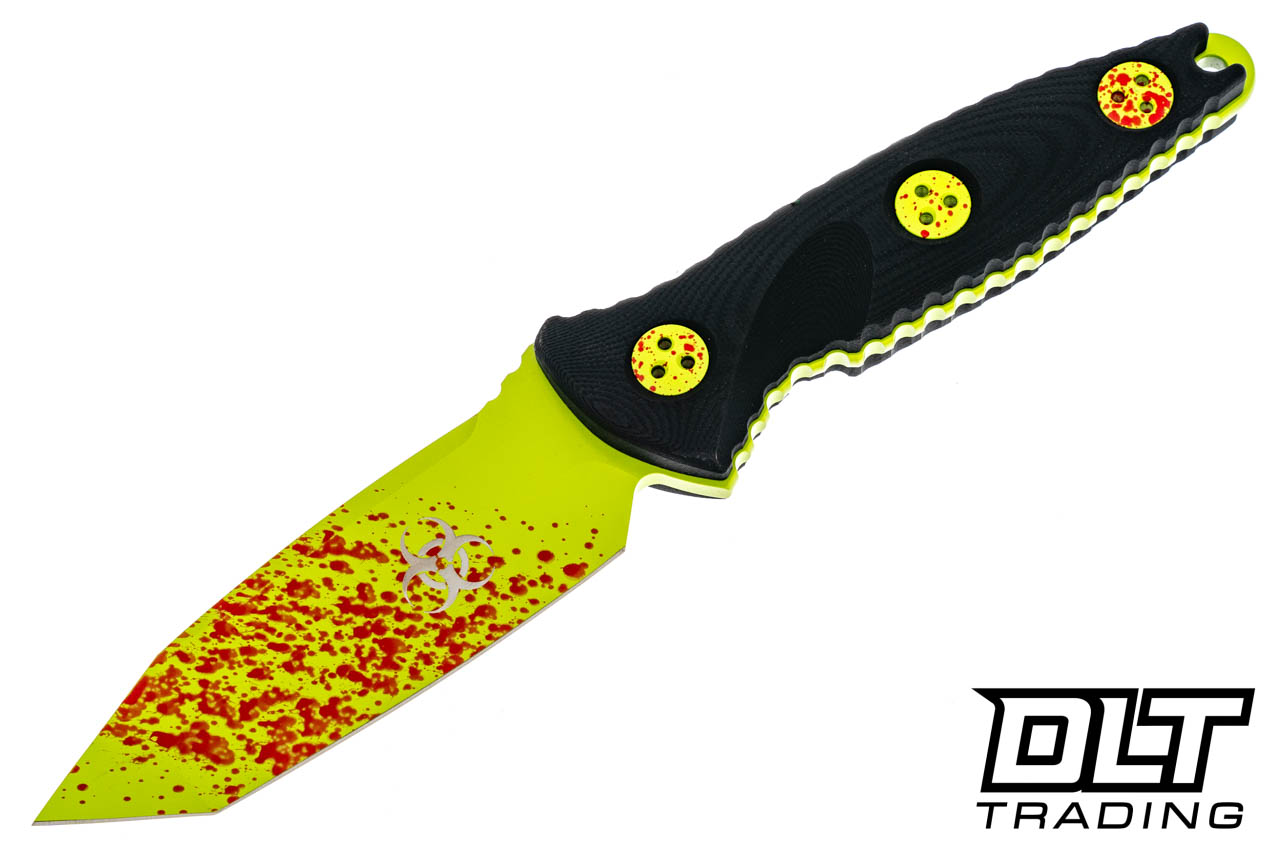 Microtech 114M-1Z Socoma Alpha Mini T/E - Black G-10 - Zombie