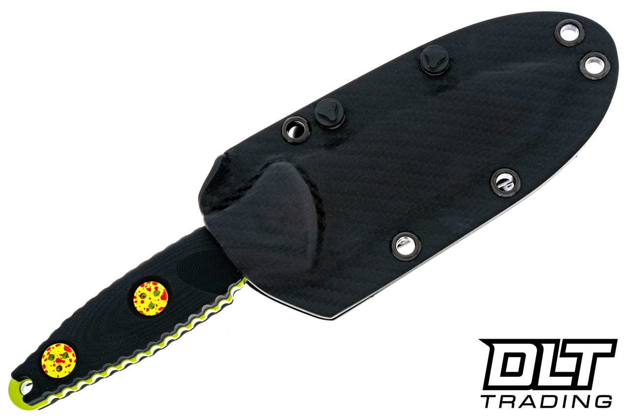 Microtech 114M-1Z Socoma Alpha Mini T/E - Black G-10 - Zombie