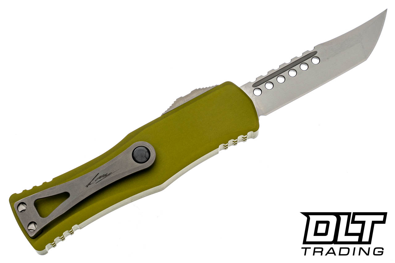 Microtech 919-10ODS Hera Hellhound - OD Green Handle - Stonewashed