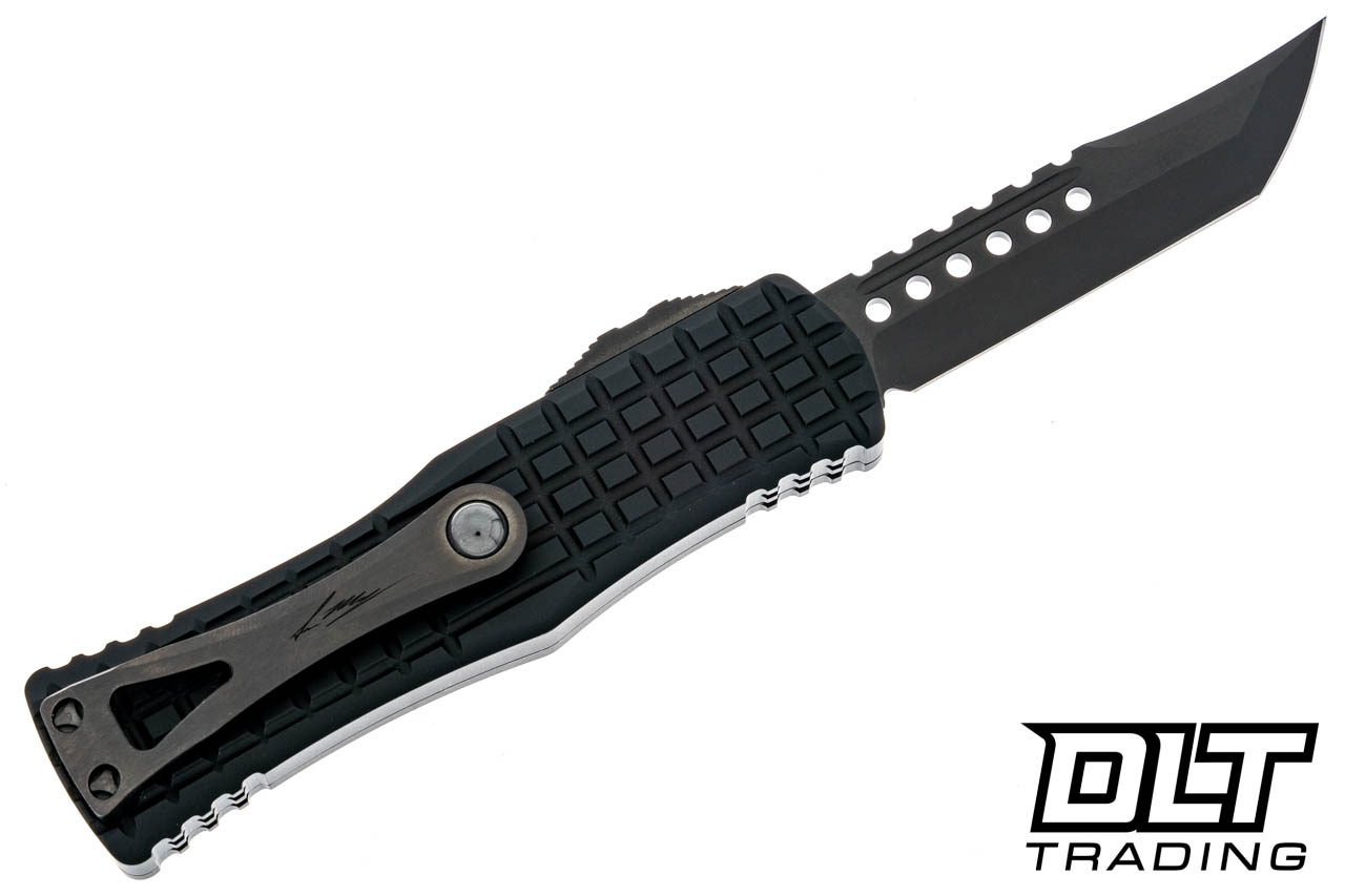 Microtech 919-1DLCTFRSH Hera Hellhound - Black Frag Handle - DLC