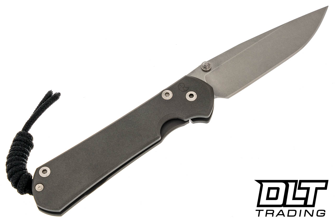 Chris Reeve Small Sebenza 31 - Silver Double Thumb Lugs - Left