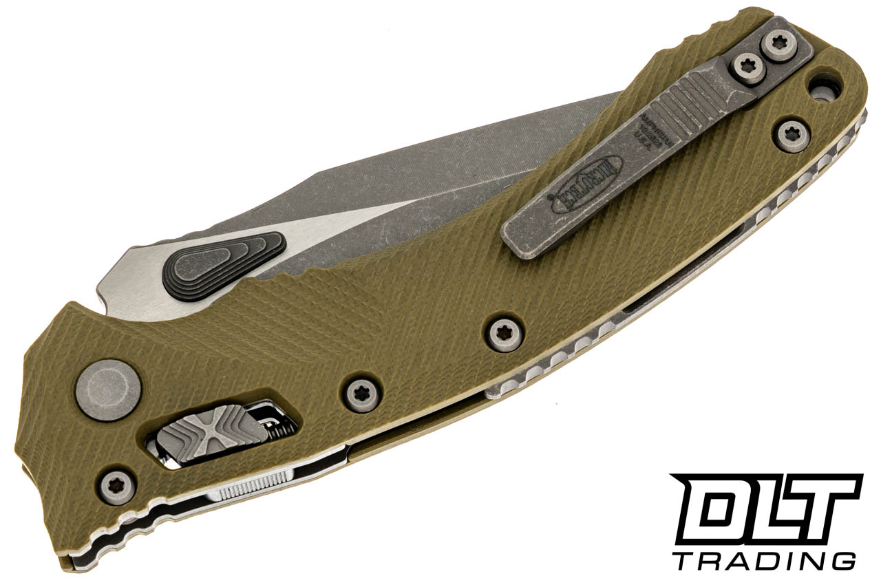 Microtech 137RL-10APFLGTOD Amphibian Ram-Lok - OD Green Fluted G Microtech 137RL-10APFLGTOD Amphibian Ram-Lok - OD Green Fluted G